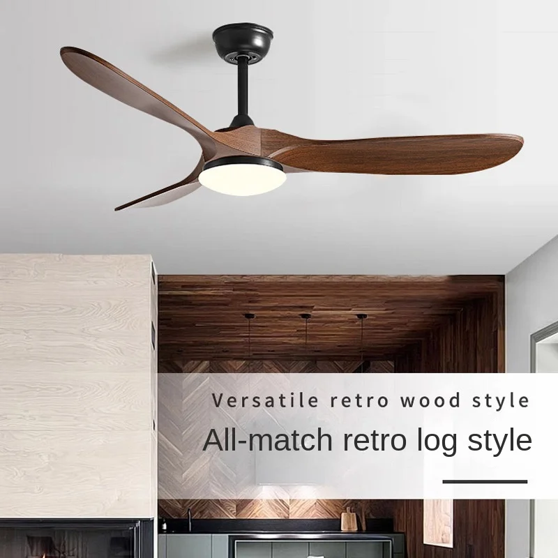 

52 Inch ABS Bland Ceiling Fan With LED DC 85V - 260V Motor Remote Control Ventiladores Para Casa Low floor