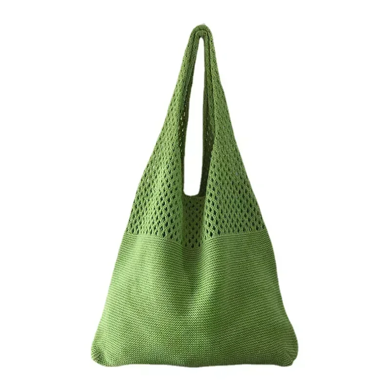 CW4 Bolsos de punto de diseñador para mujer, bolsos de mano de gran capacidad, bolso de playa de verano para mujer