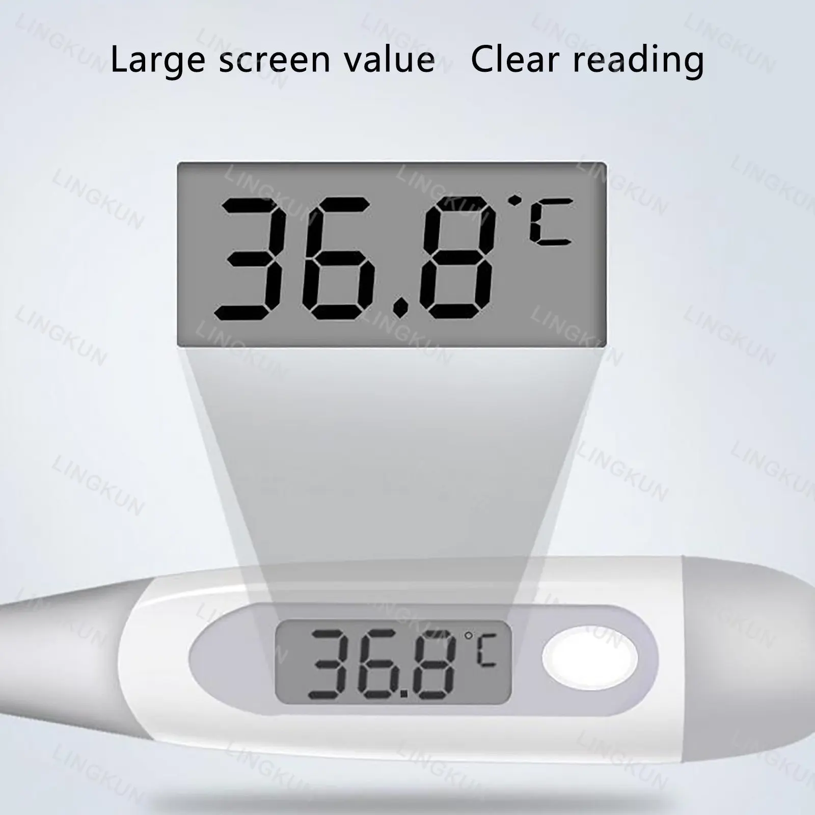 Termómetro electrónico de cabeza suave, medición Digital de temperatura de axila Oral, termómetros domésticos para adultos y niños para fiebre