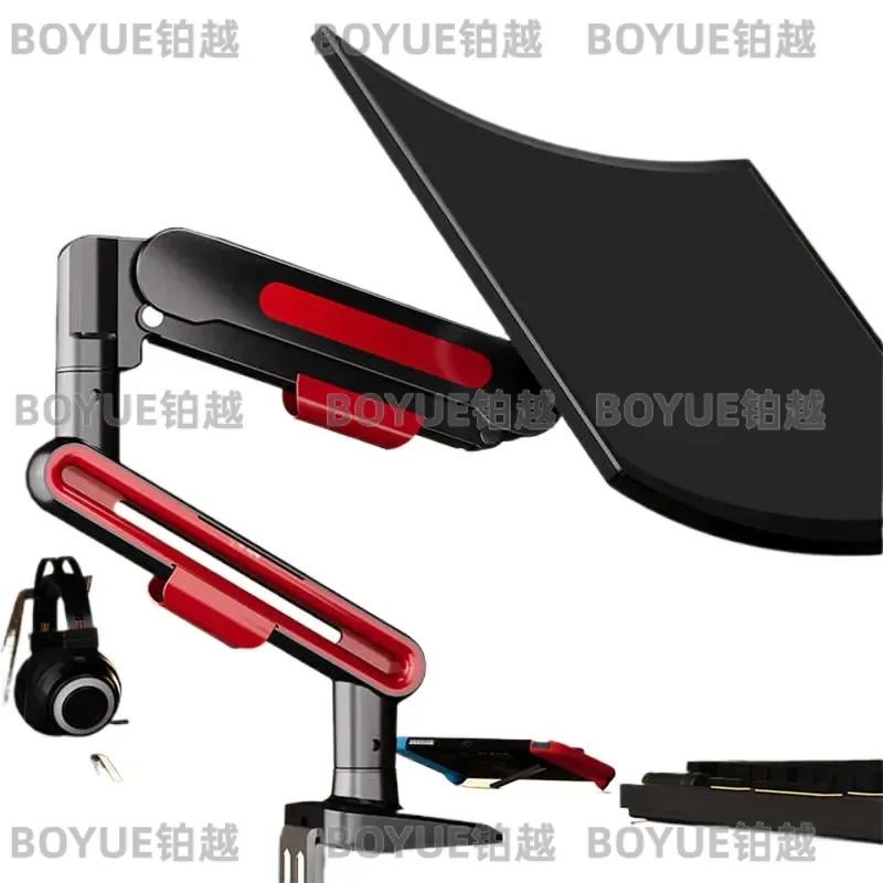 Adjustable Single Monitor Arm Desk Mount for 13 to 32 Inch Screens VESA 75 100mm Computer Stand Holder Heavy Duty Gas Spring