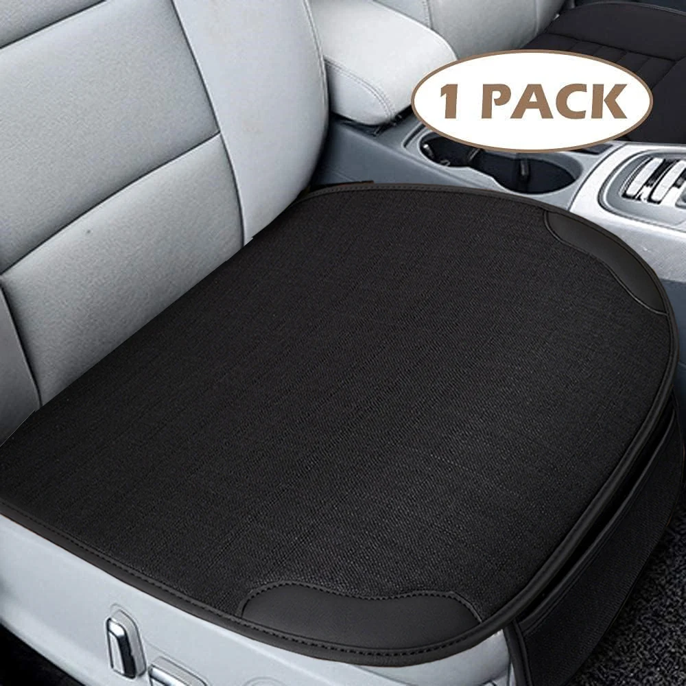 Car Seat Cover Front Flax Auto Seat Cushion Soft Cars Chair Covers Protector  Pad Universal all seasons Vehicle supplies