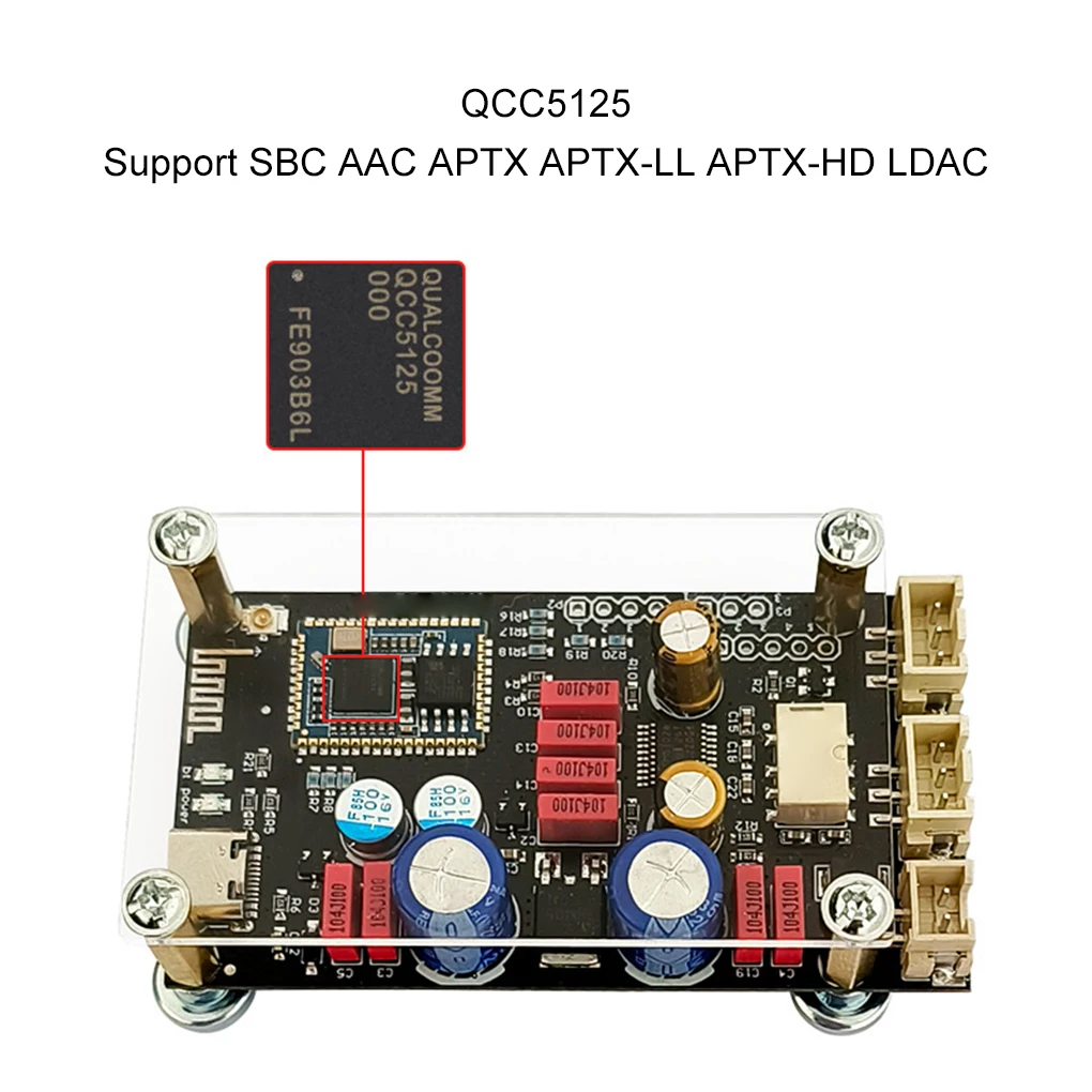 APTX-Adaptateur sans fil HD QCC5125 Sat AC, Bluetooth 5.1, Carte récepteur, Radiateur, Décodeur audio, 24 bits, 96kHz