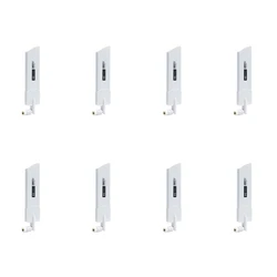 Barra de pegamento de banda completa, medidor inteligente Omni inalámbrico, módulo de enrutador, ganancia de antena 40Dbi, SMA macho blanco, 8 piezas, 5G/3G/4G/GSM