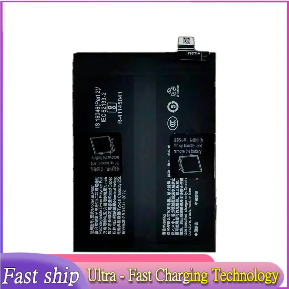 

For Oppo Realme GT Neo 2 5G Pro 3 3T BLP887 5000Mah Fast Charging Mobile Phone Battery High Capacity