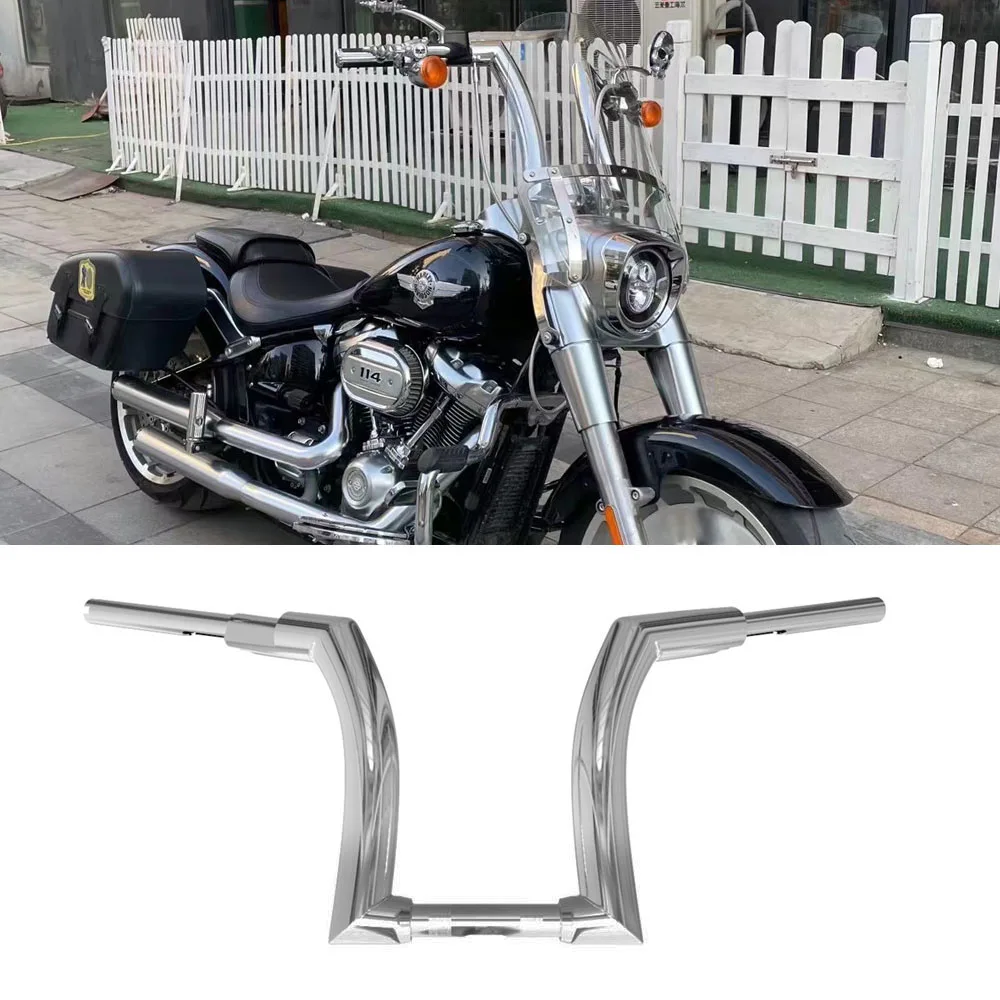 

Motorcycle 12" 14" 16" Bar Handlebars for Harley Dyna Softail Fat Boy Bob Breakout Slim Deluxe 1996-2013 Touring Road King