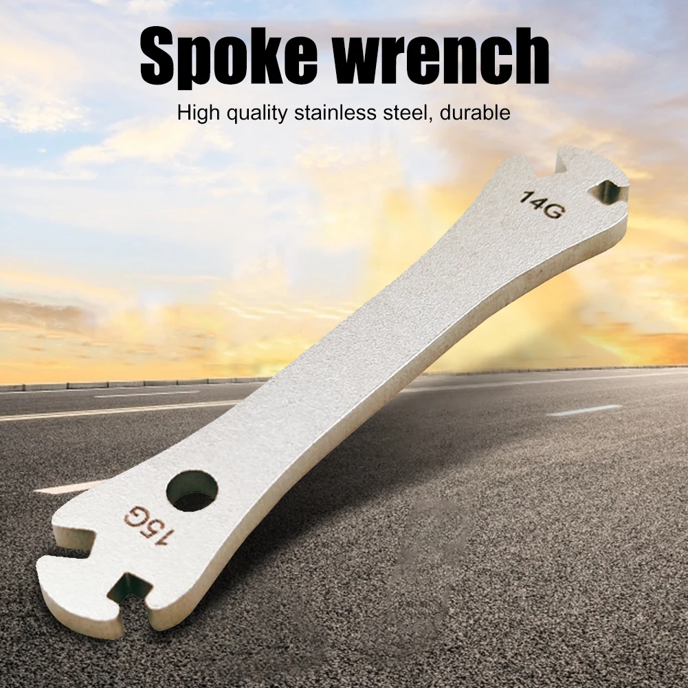14 15G Bike Spoke Tools Bicycle Wheel Spoke Wrench Fastening Correction Tools