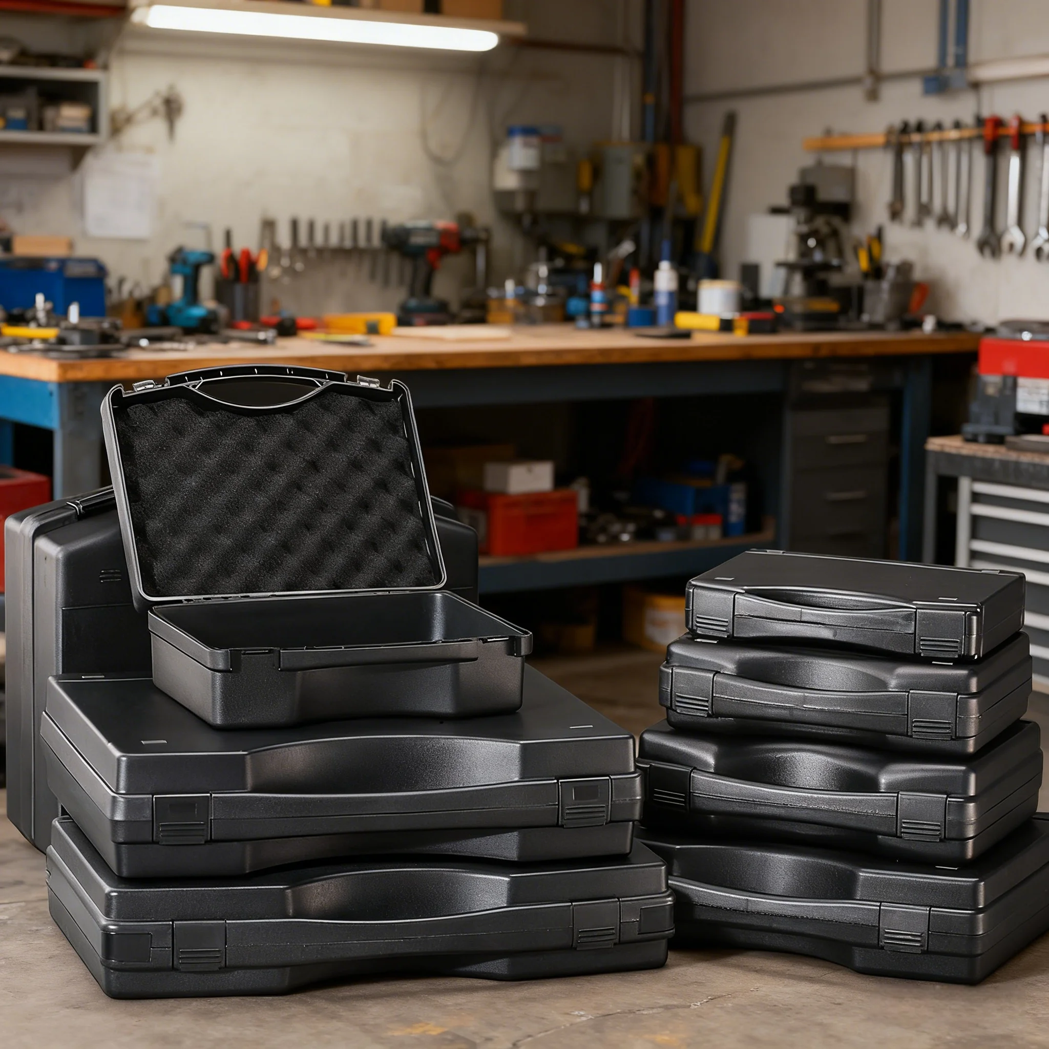 Multifunctional Hardware Toolbox Portable Plastic Tool Case Heavy-Duty Waterproof Instrument Notebook Equipment Storage Box