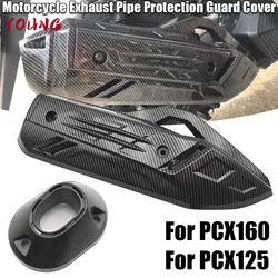 For Honda PCX125 PCX160 PCX 160 125 2021-2024 Motorcycle Accessories Exhaust Pipe Cover Cowl Exhaust Port Protective Cover