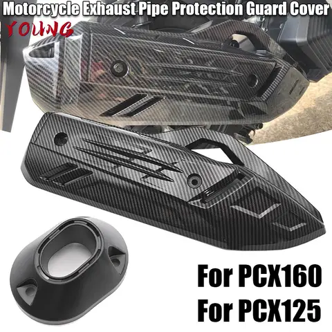 혼다 PCX125 PCX160 PCX 160 125 2021-2024 오토바이 액세서리 배기관 커버 카울 배기 포트 보호 커버
