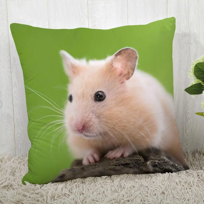 Hamster Pillow Cover Customize Pillowcase Modern Home Decorative Pillow Case For Living Room