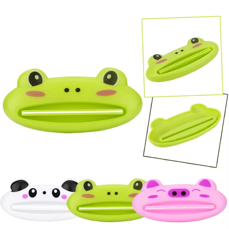 1-4pcs Cute Animal Multifunction Squeezer Toothpaste Squeezer Home Commodity Bathroom Tube Cartoon Toothpaste Dispenser