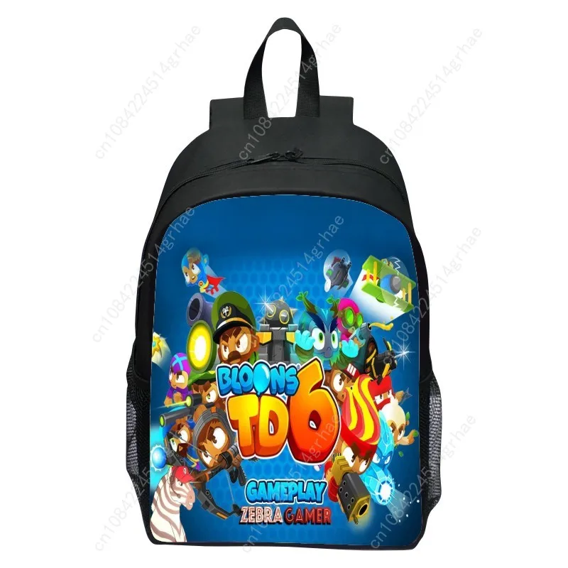 16 inch children's backpack balloon tower anti Bloons TD6 backpack for primary and secondary school student boy and girl backpac