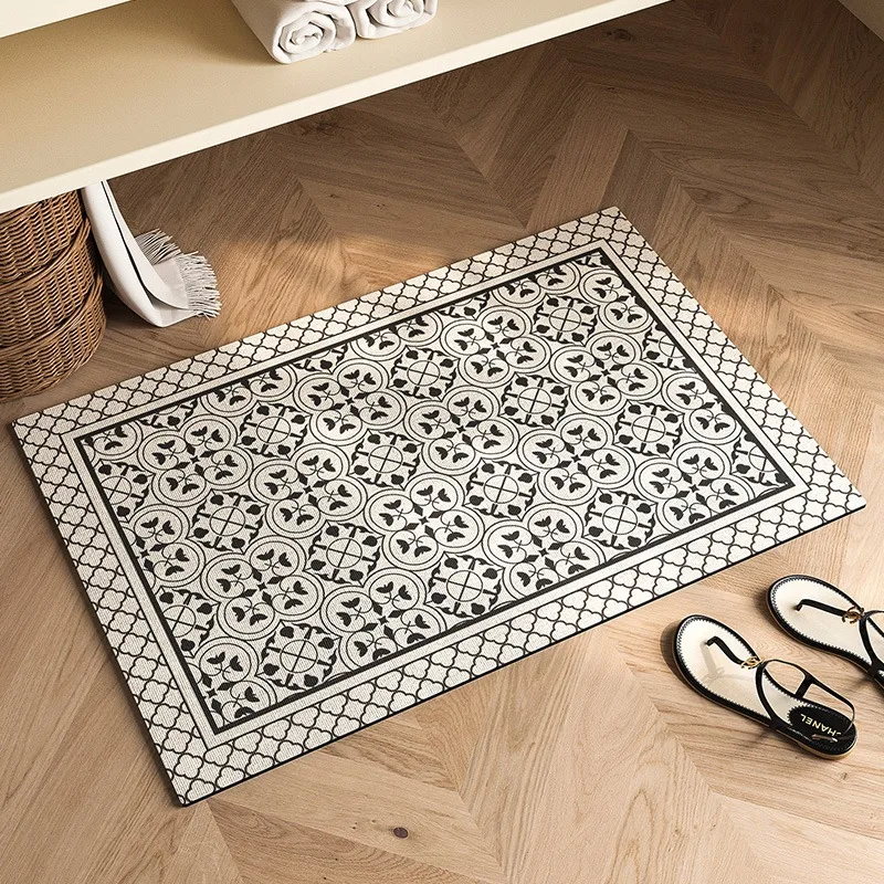 Bathroom Carpet Anti-slip Dirt-resistant Easy To Clean Toilet Door Floor Mat Water-absorbent Diatom Mud Shower Rugs Alfombra 양탄자