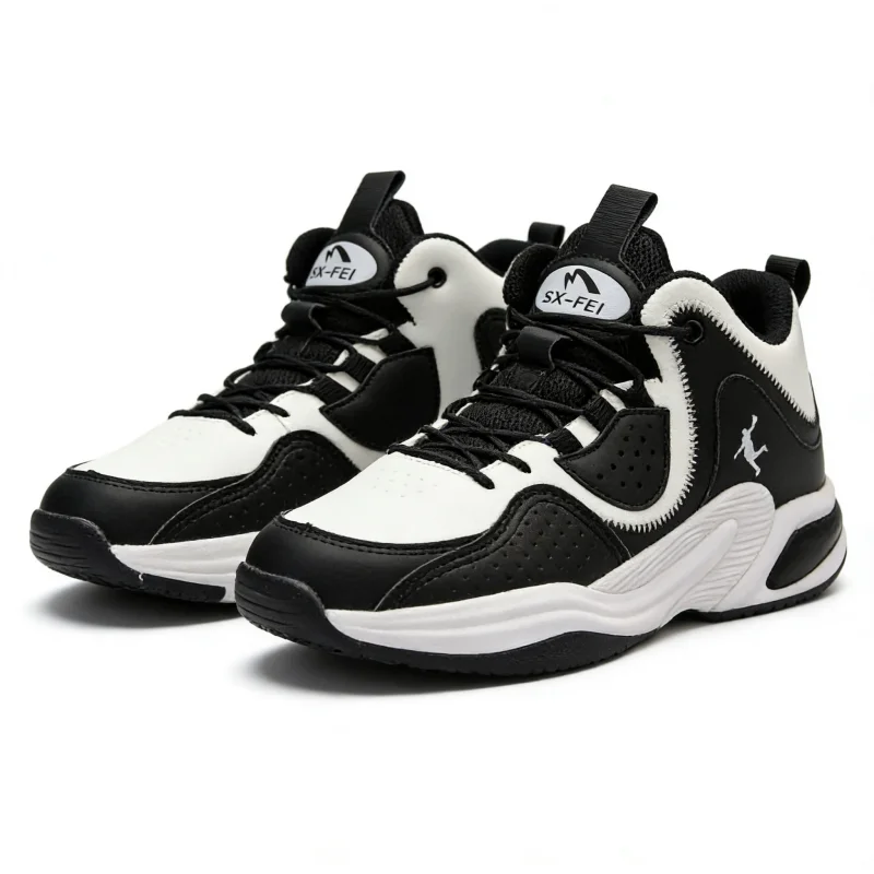 

Men's Casual Sports Shoes Breathable Cushioning Outdoor Athletic Sneakers Comfortable Trainer Black White Zapatos Hombre