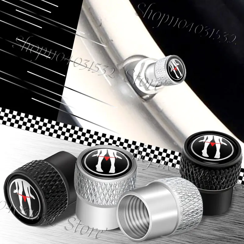 4Pcs Universal Car Styling Panty Dropper Girls Emblem Car Wheel Tire Valve Caps Rim Stem Dust-proof Covers Accessories