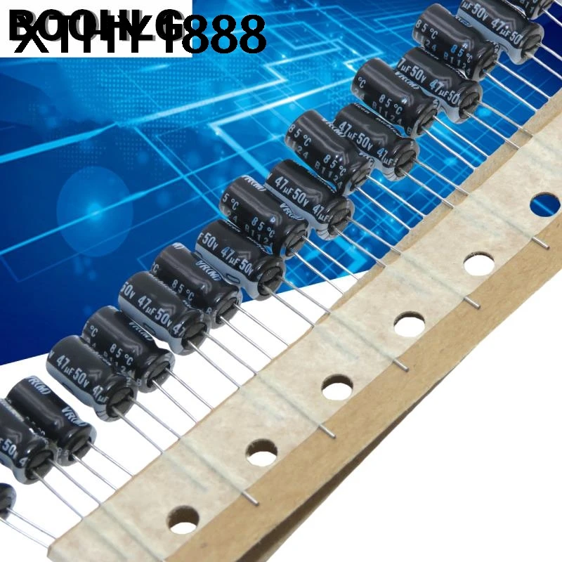 20PCS original 47UF 50V capacitor 50V 47UF 6X11 VR audio suitable