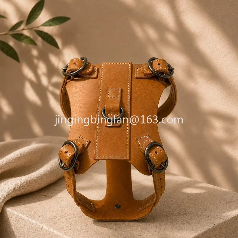 2026 New Leather Retro Pet Small and Medium Dog Traction Strap Adjustable