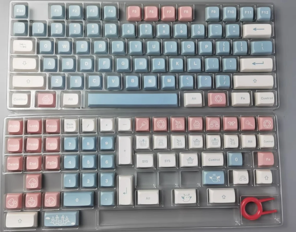 PBT Dye Sublimation Keyboard Castle in the Sky 136Keys Keycaps XDA Profile  Keycap For MX Switch 61/64/68/87/96/104/108 Keyboard