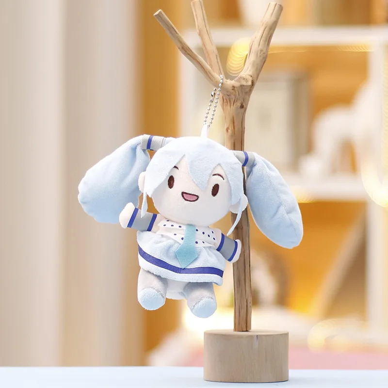 15cm 2025 New Anime for Hatsune Miku Sakura Snow Kawaii Q Version Figure Model Toys Plush Doll Pendant Girls Christmas Gifts
