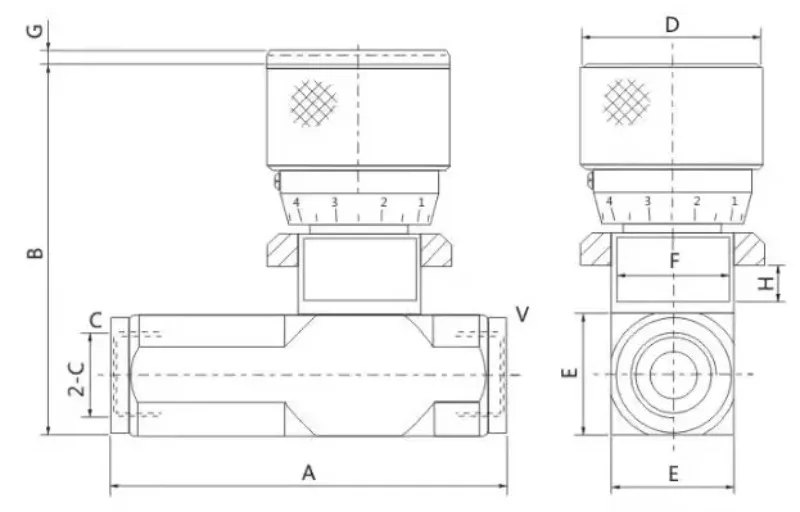 Flow Control Valve STU Hydraulic Throttle Valve One-way STU-G1/4 STU-G3/8 STU-G1/2 STU-G3/4 STU-G1