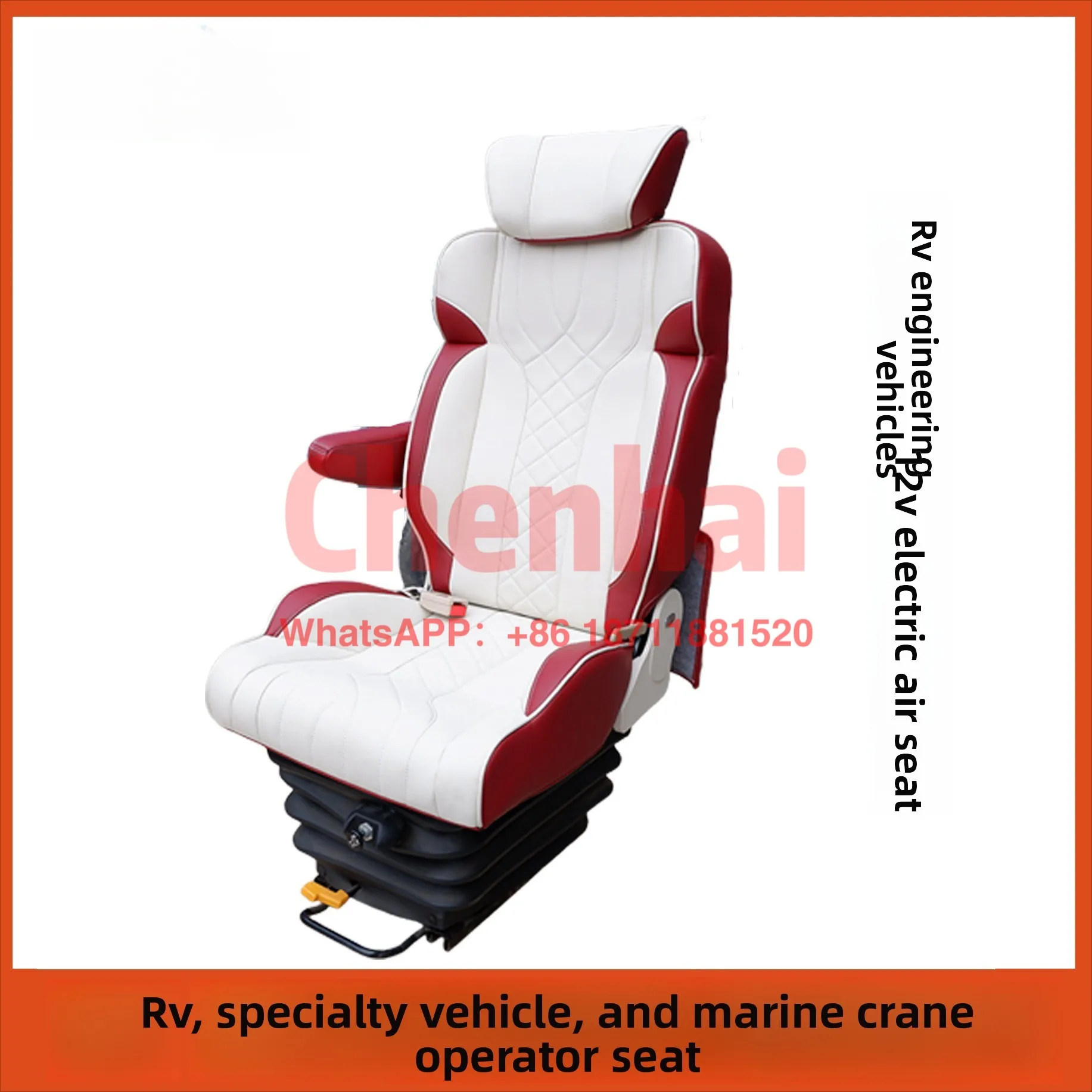 Customized Port RV 12V/24V Air Pump Shock Absorber Seat, Mine Truck Loader Airbag Suspension Driver Seat