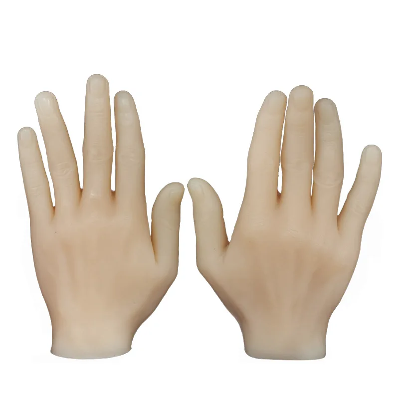 Reusable Skin-Friendly Silicone Practice Hand 3D Tattoo PMU Training Tool with Display Nails