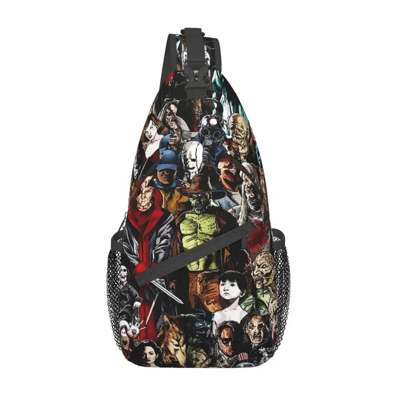 Horror charakter filmowy kolekcja temblaków torba Crossbody mężczyzn moda Halloween plecak na ramię do wędrówek