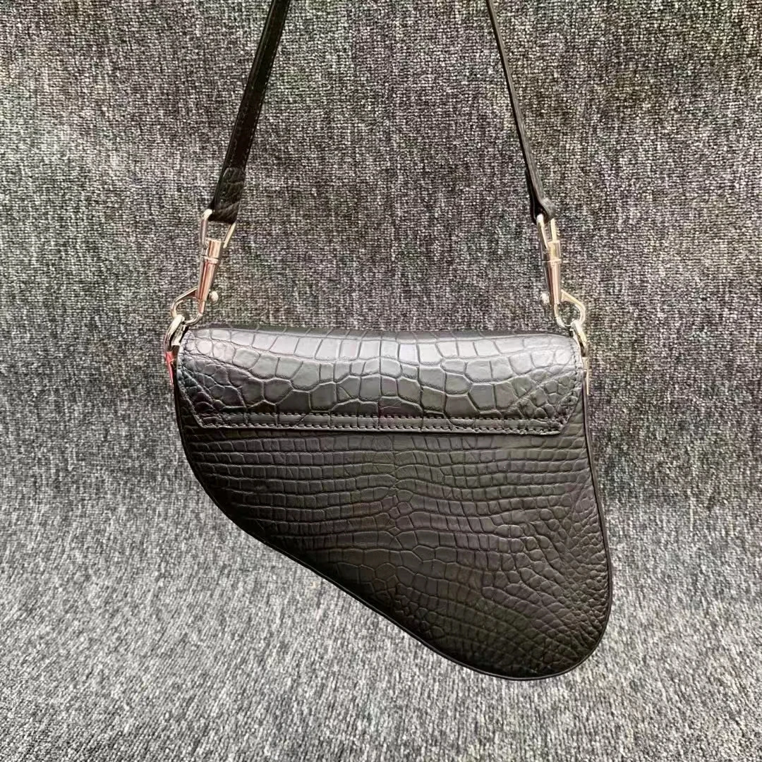 Luxury Crocodile Skin Women\'s Bag 2023 New Genuine Leather messenger Bag Fashion Lady Shoulder Bag 45