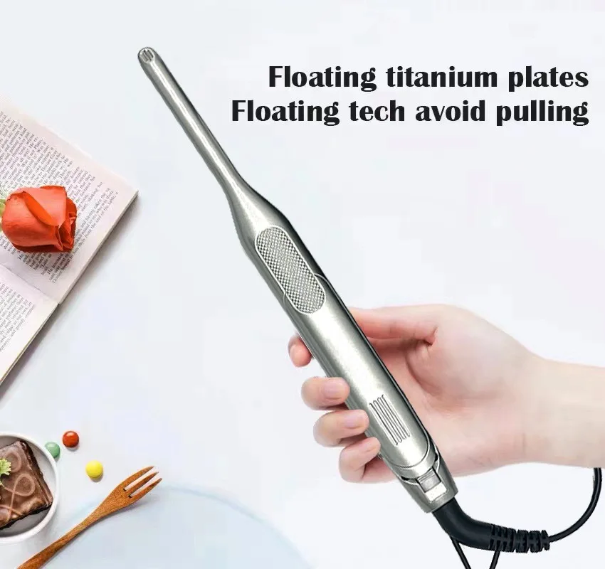 مكواة مسطحة للحواف والشعر القصير، مكواة فرد الشعر الصغيرة مقاس 3/10 بوصة للرجال، مكواة مسطحة صغيرة من السيراميك للبيكسي واللحية، 15 #3