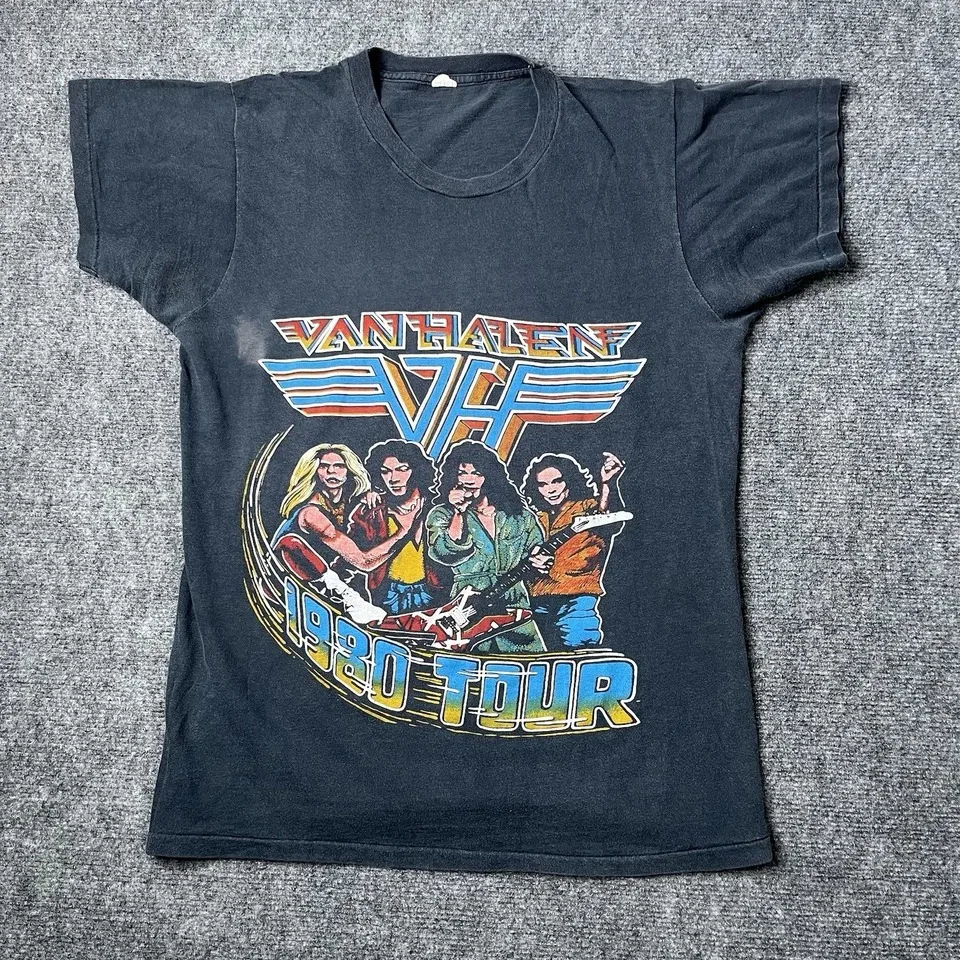 

1982 Ozzy Osbourne Diary Of Madman Tour T-shirt Mens L 80s Band Concert Tee American Tshirt Men Hip-hop Short-sleeved Women Top