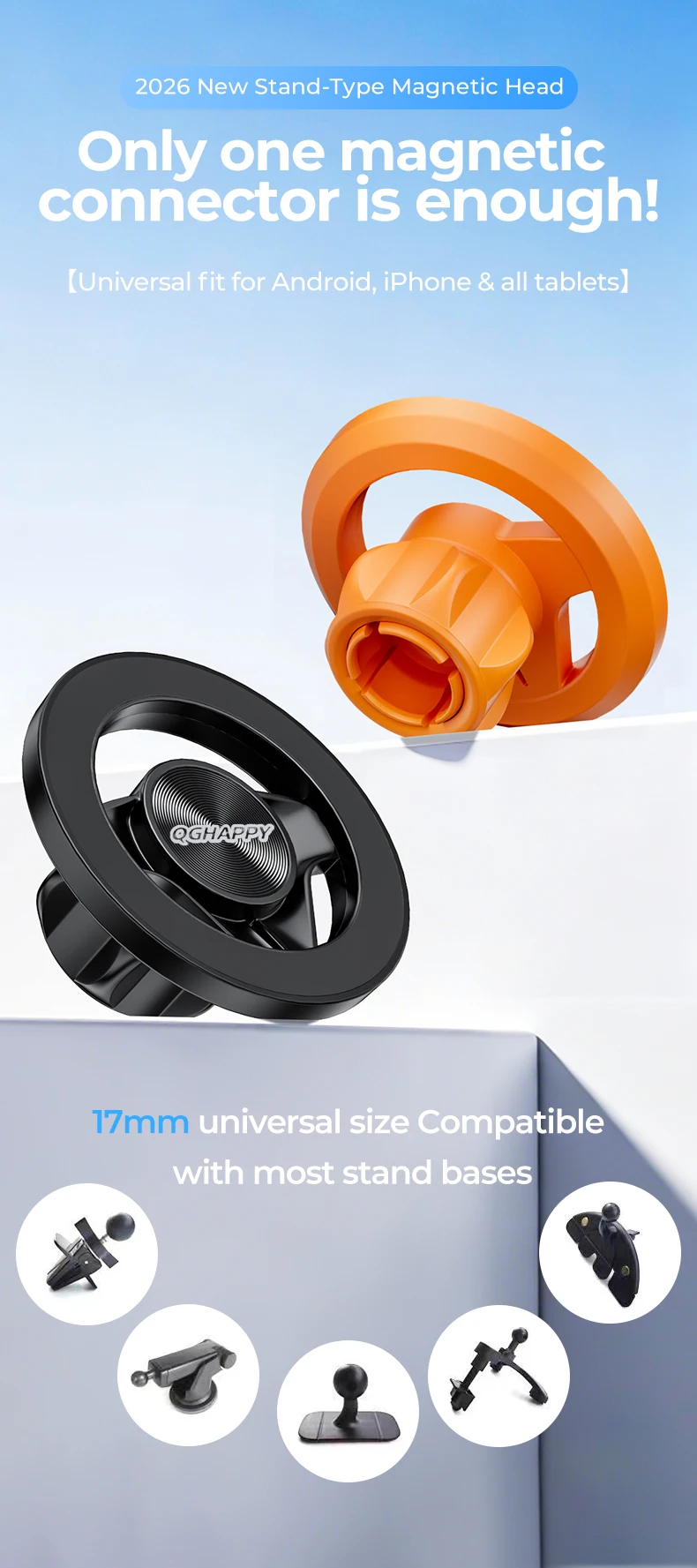 Magnetischer Telefonhalter & Zubehör für MagSafe Gym, Verstellbarer Magnet, Stoßfester Ständer für Auto-Handys, kompatibel mit iPhone Pro und Samsung – Detail 13