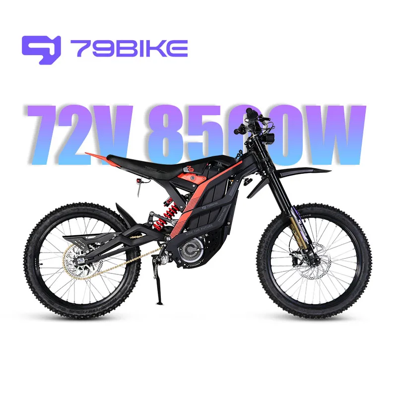 For Falcon Pro 72V 8500W Electric Hybrid Bike 85Km/H Off-Road Adult Mountain Moped Brushless Motor Fatbike IP67 120kg