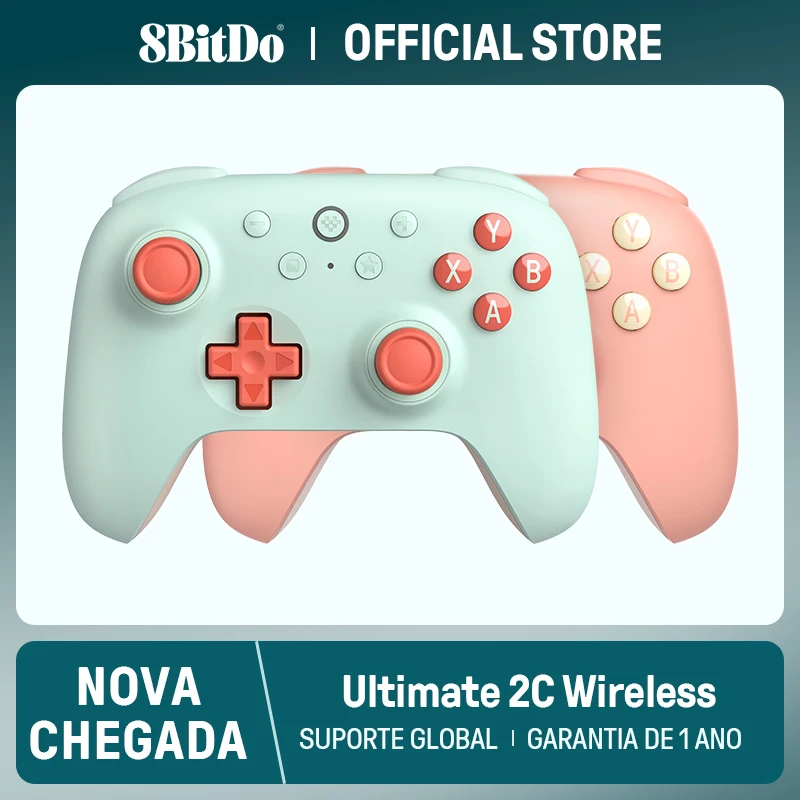 8BitDo-Ultimate 2C Wireless Gaming Controller para PC, Steam Deck, janelas 10, 11, Raspberry Pi, andróide, PC, Novo