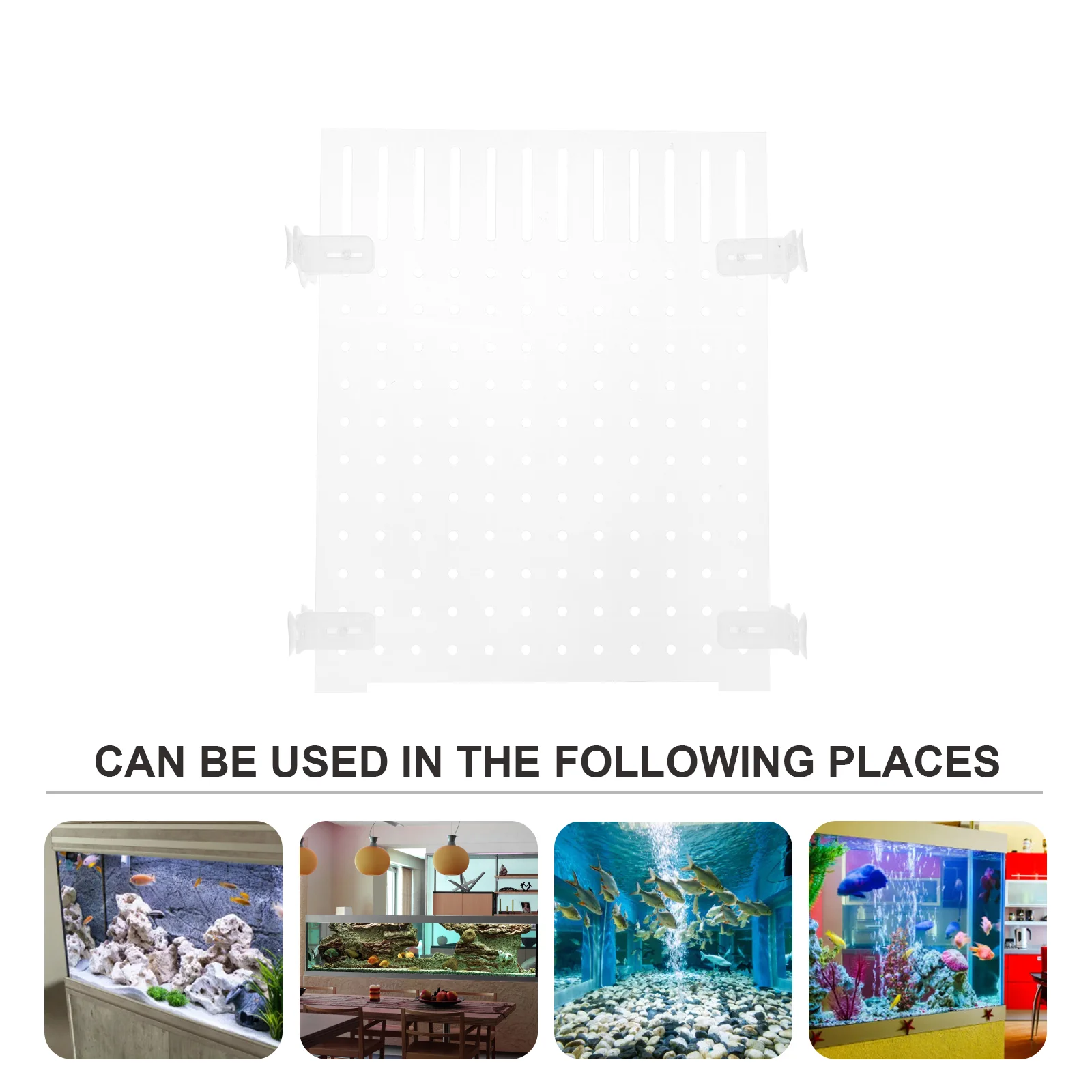 Clear Fish Tank Isolation Board Aquarium Divider Acrylic Isolation Board Portable Suction Cup FishTank Divider Aquarium Supplies