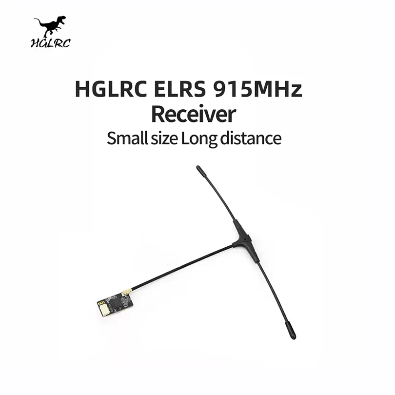 HGLRC 2 uds ELRS 915MHz receptor SX1276 Chip V3.3.0 ExpressLRS IPEX1Antena para FPV Freestyle Drones de largo alcance DIY Quadcopter