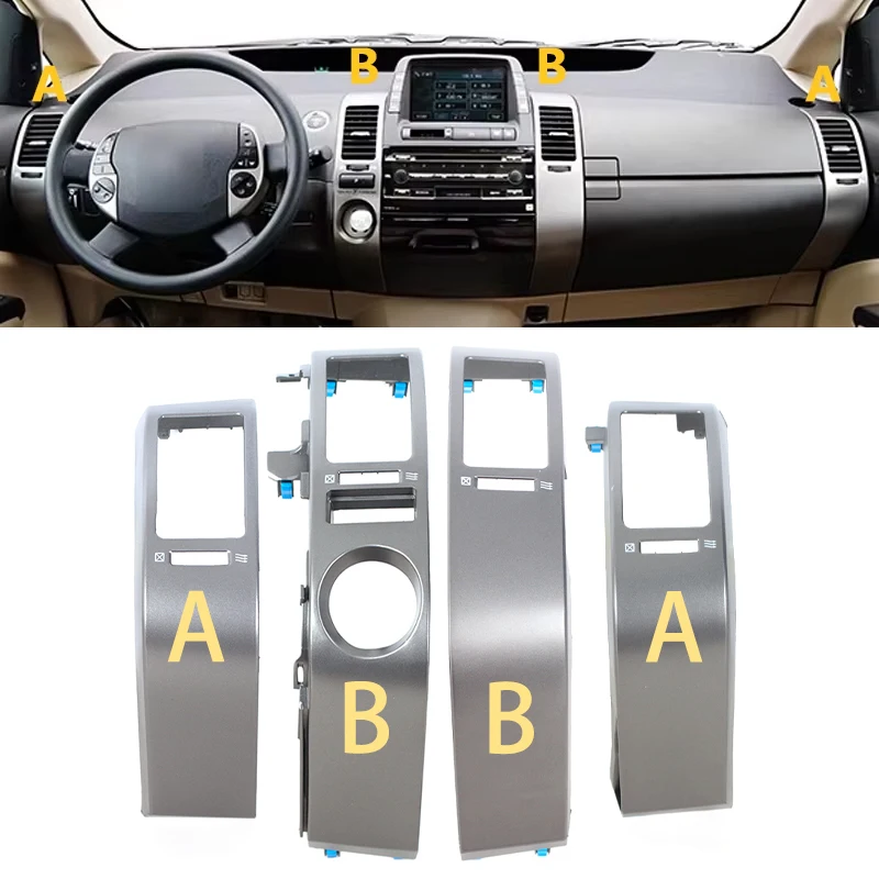 Car Center Inner A/C Dash Air Vent Cover Trim For Toyota Prius 2004 2005 2006 Auto Accessor 5567047060 Dashboard Panel Cover