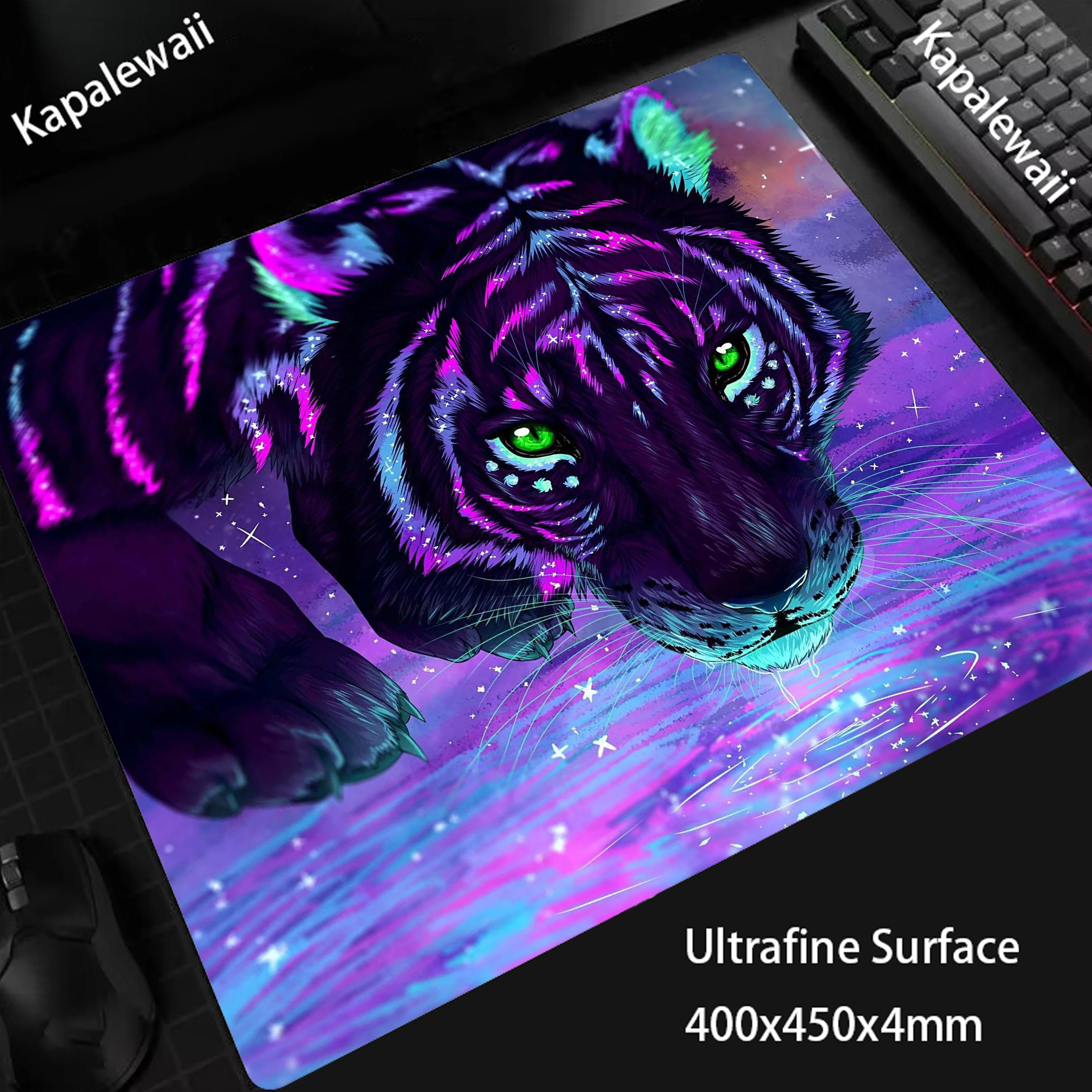 Small Tiger HD Print Mouse Pad Gaming Mousemat Anti-slip Desk Mat Pc Gamer Accessoires Mousepad Speed Keyboard Pads 450x400mm