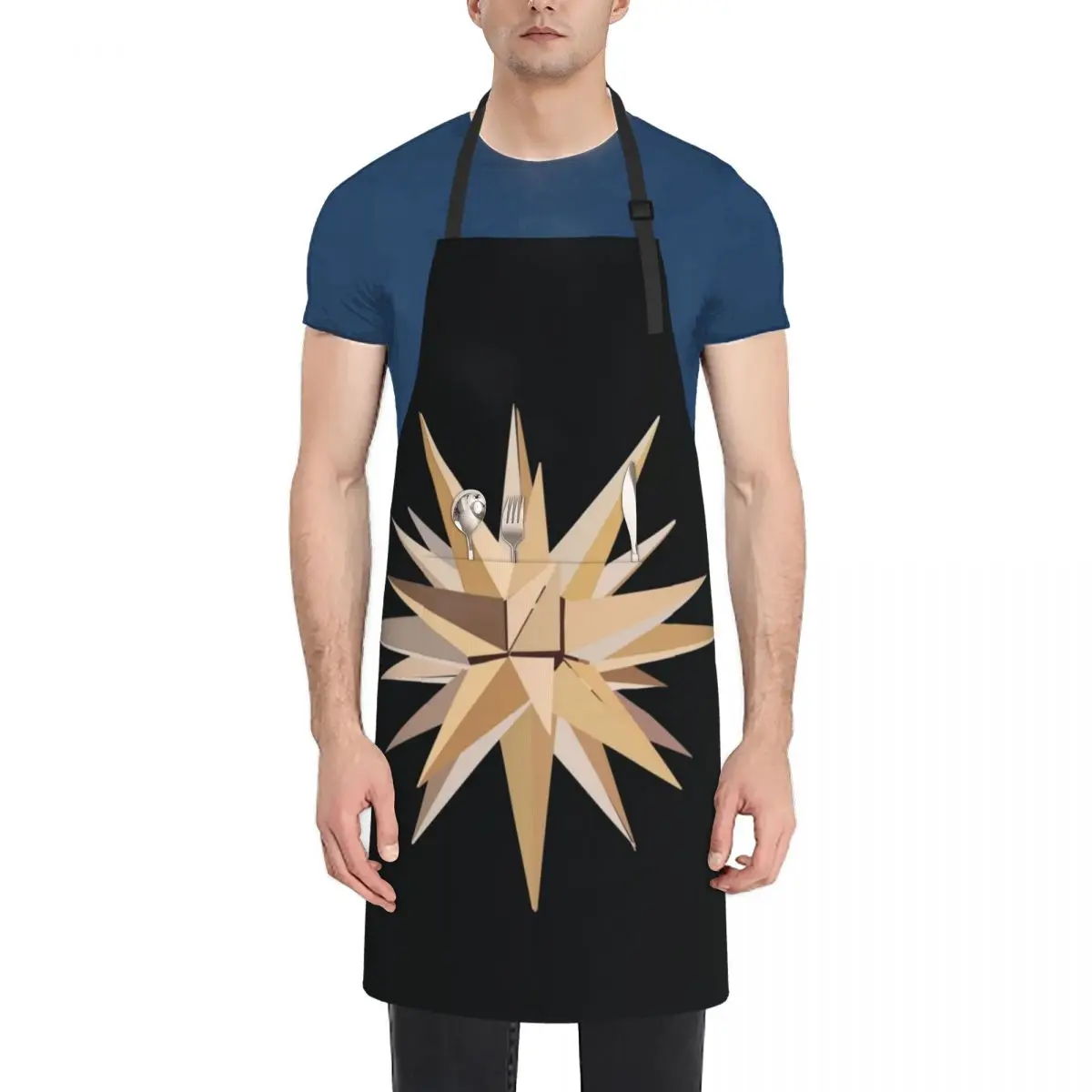 

Moravian Star Apron Chef Uniform Women For Cosmetologist For Girl Apron