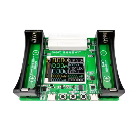 18650 Lithium Battery Capacity Tester Module MAh MWh Digital Battery Power Detector Module 18650 Battery Tester