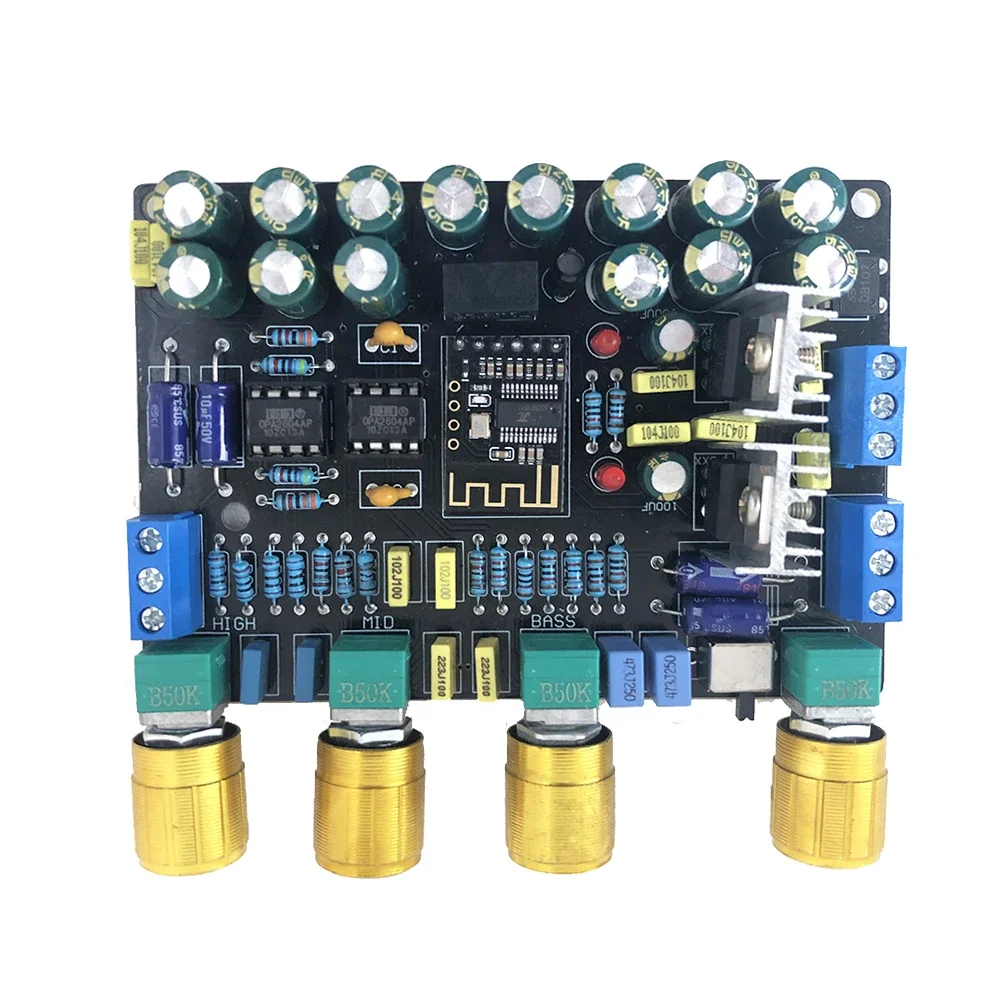 Bluetooth Preamp 2.0 Channel Tone Board HIFI Decoding 5532 2604 OP AMP Sound Tuning Board AC12-18V LDAC