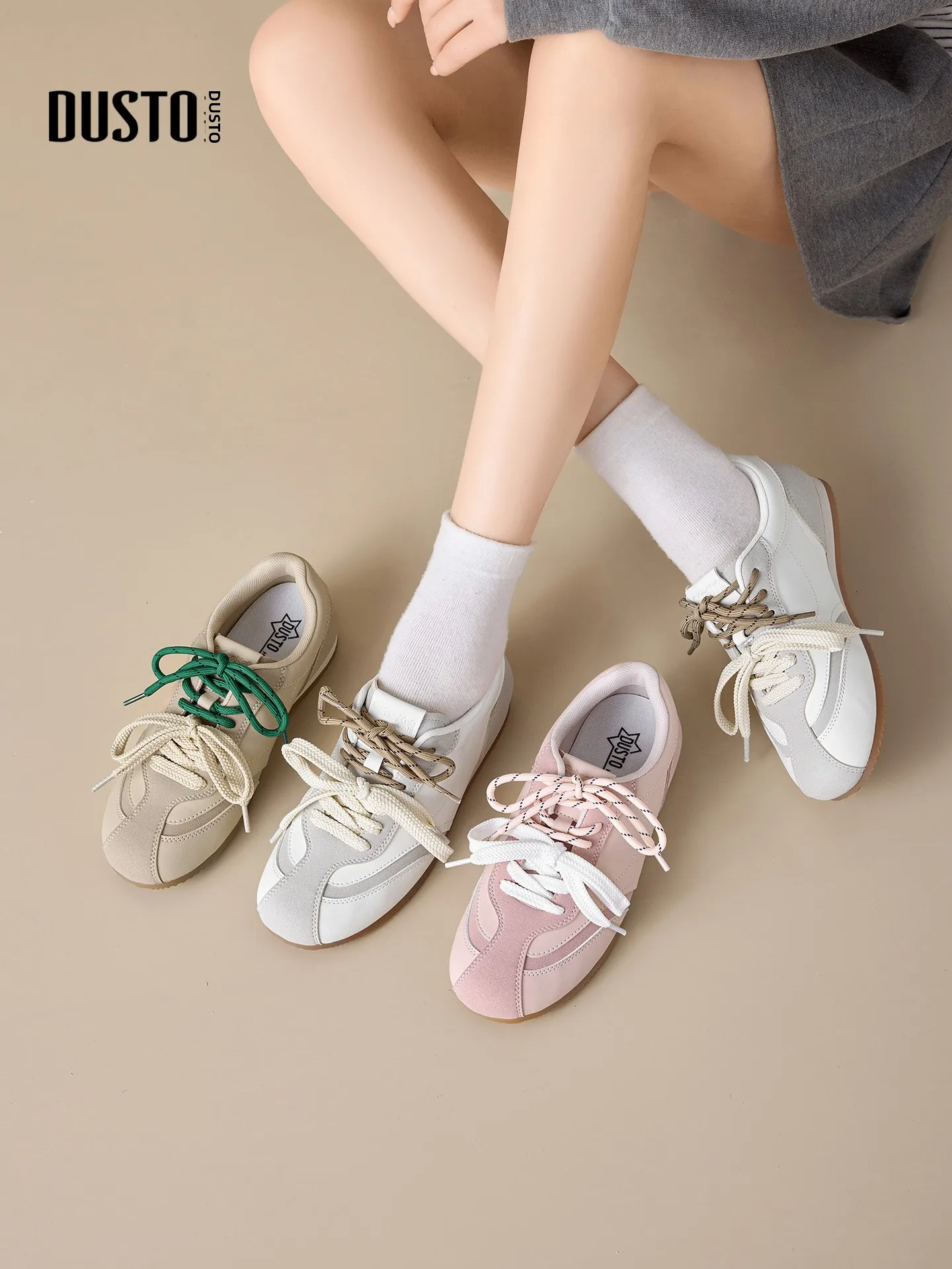 dusto-chaussures-de-sport-decontractees-pour-femmes-nouveau-style-ete-2026-style-ballet-patchwork-de-couleurs-lacets-coupe-basse-semelle-en-caoutchouc-collee