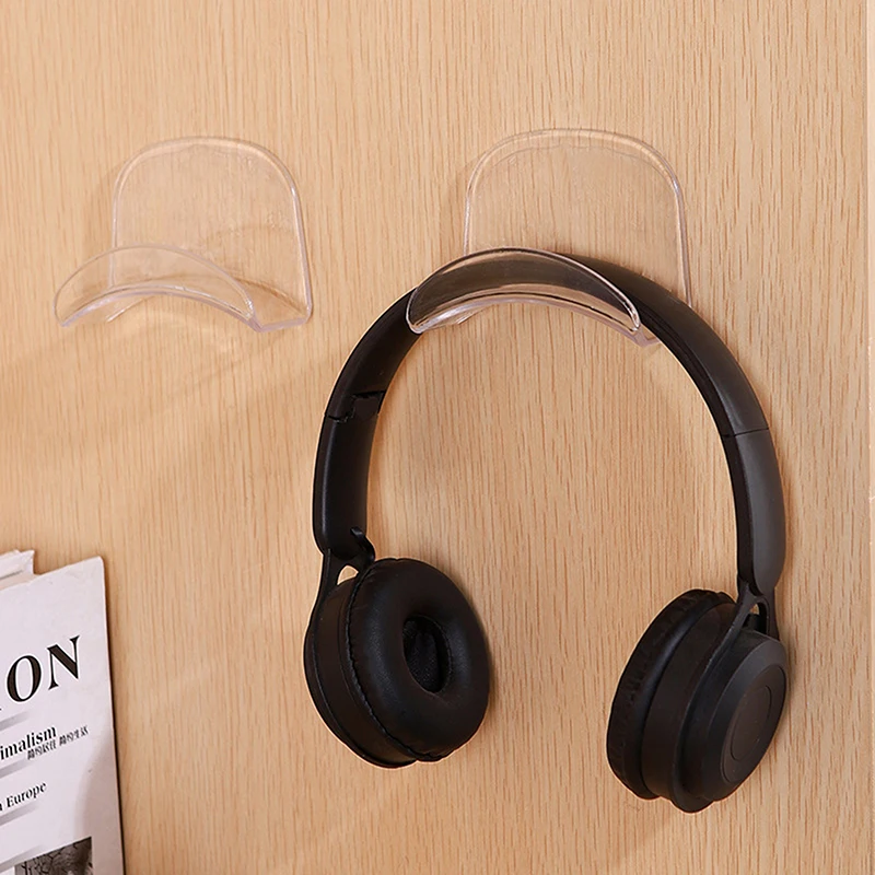 【M】Wall-mounted Hook Microphone Stand Headphone Bracket Storage Dormitory Computer Headset Holder Earphone Display Holder