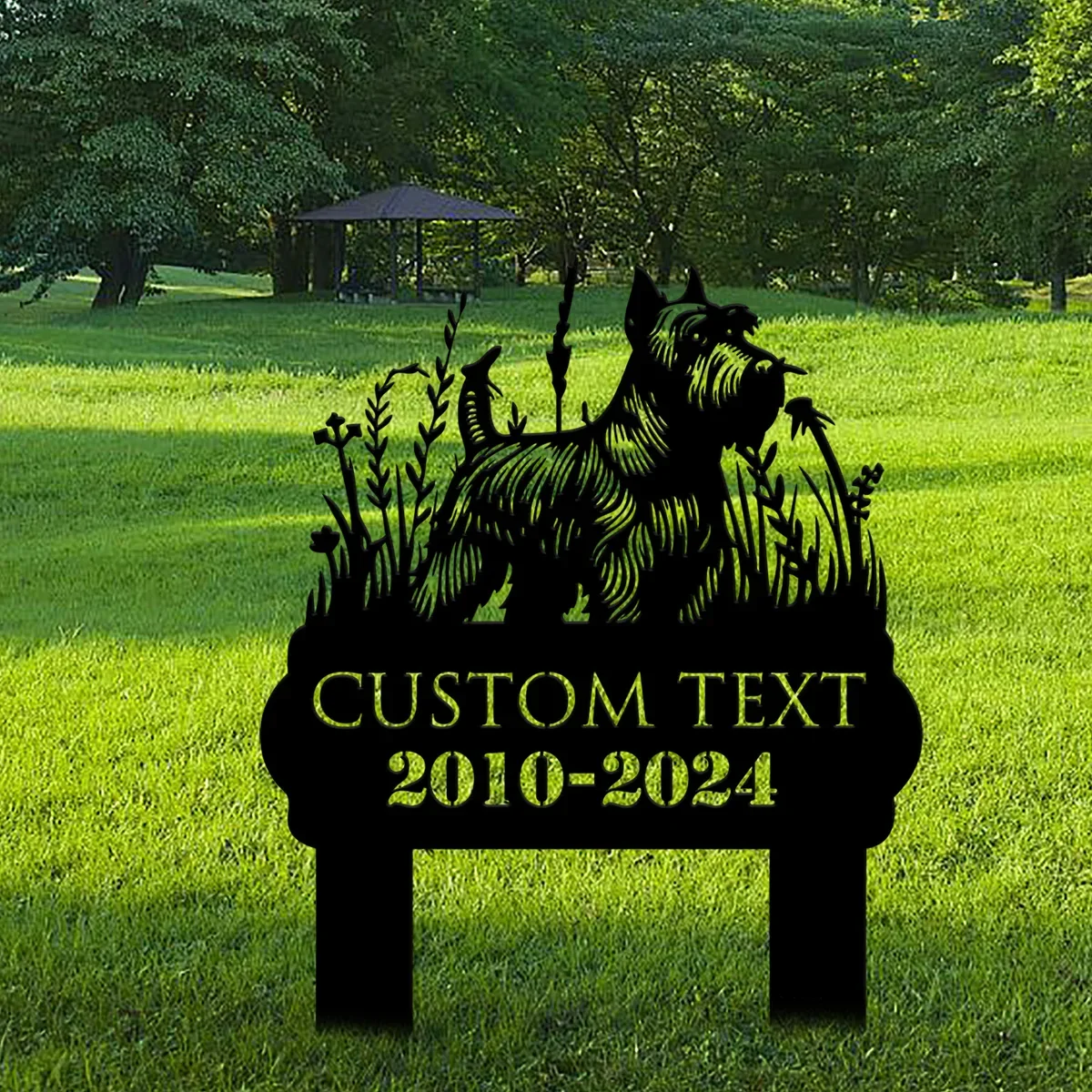 Custom Scottish Terrier Dog Memorial Stake, Scottish Dog Stake Metal Sign, Scottish Outdoor Stake, Pet Animal Garden Stake