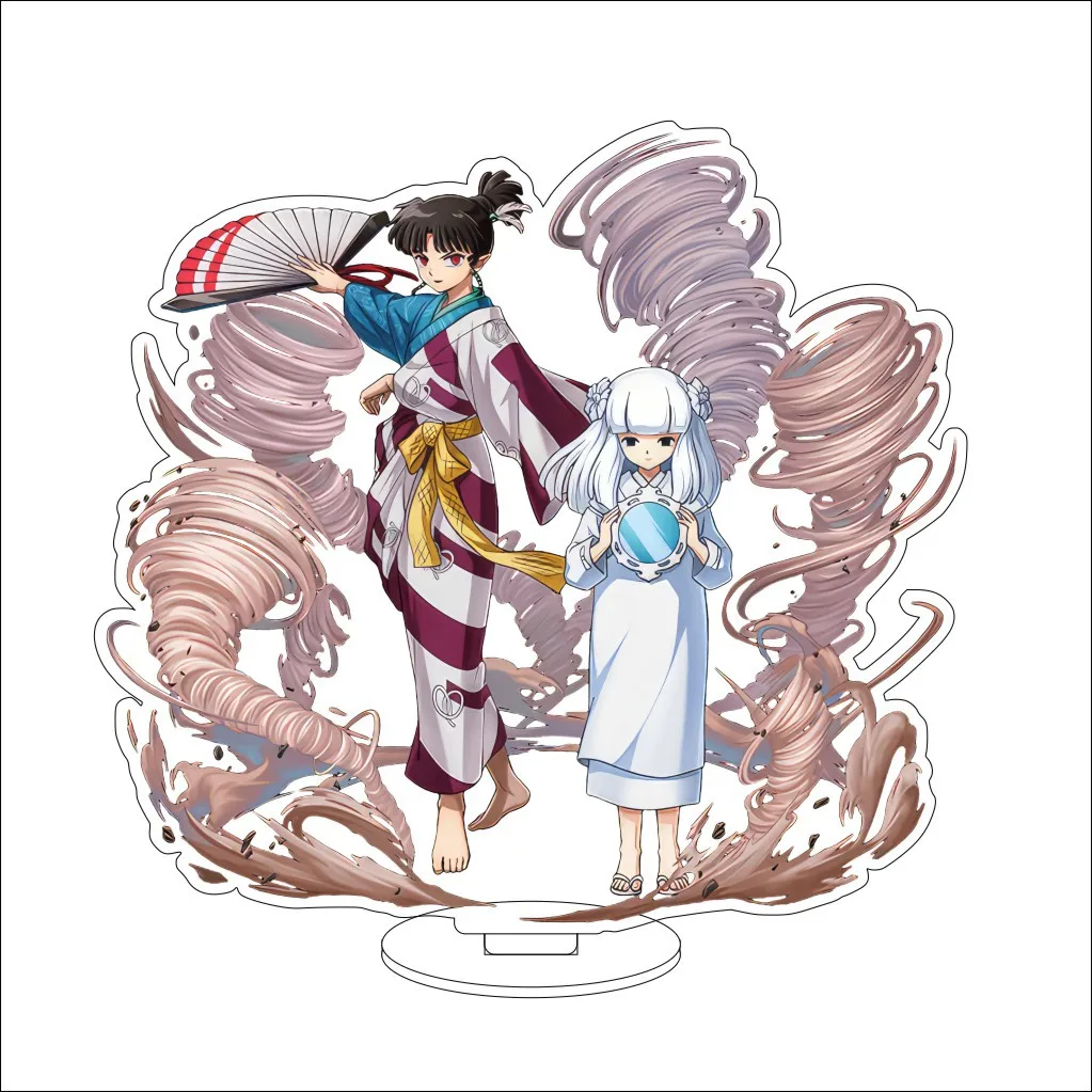 16CM Anime Inuyasha Sesshoumaru Higurashi Kagome Inuyasha Kirara Sango Cos Acrylic Figure Stand Ornaments Chirstmas Gifts view 6