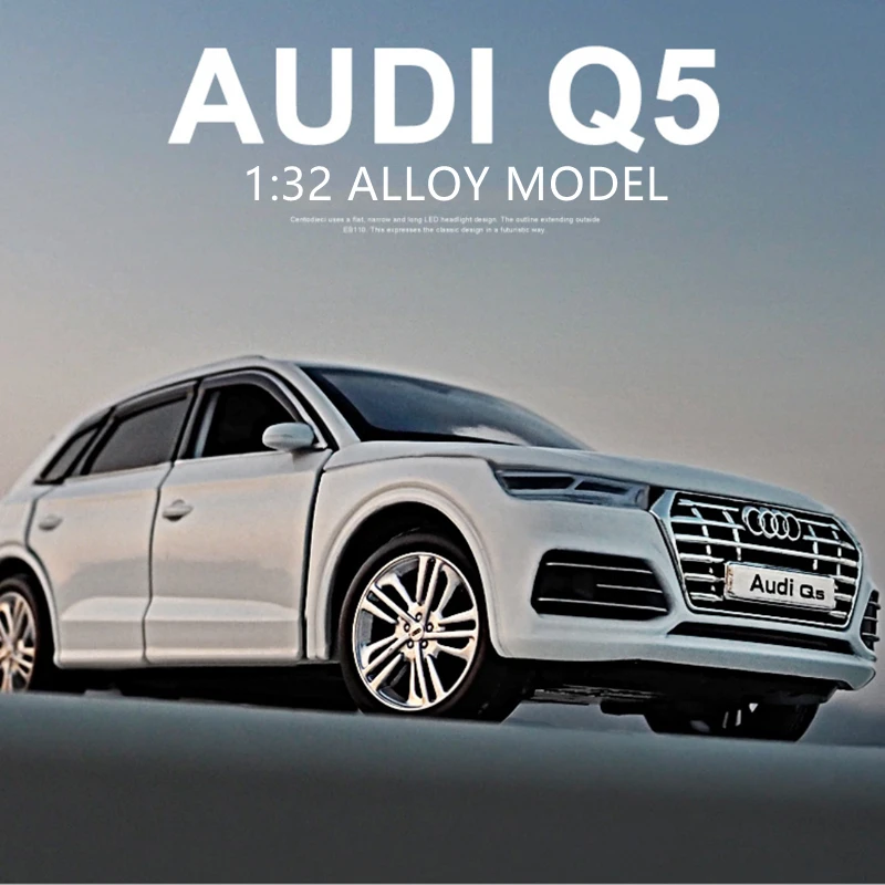 1:32 AUDI Q5 SUV modello di auto in lega Diecast e veicoli giocattolo modello di auto giocattolo in metallo alta simulazione Sound Light Collection