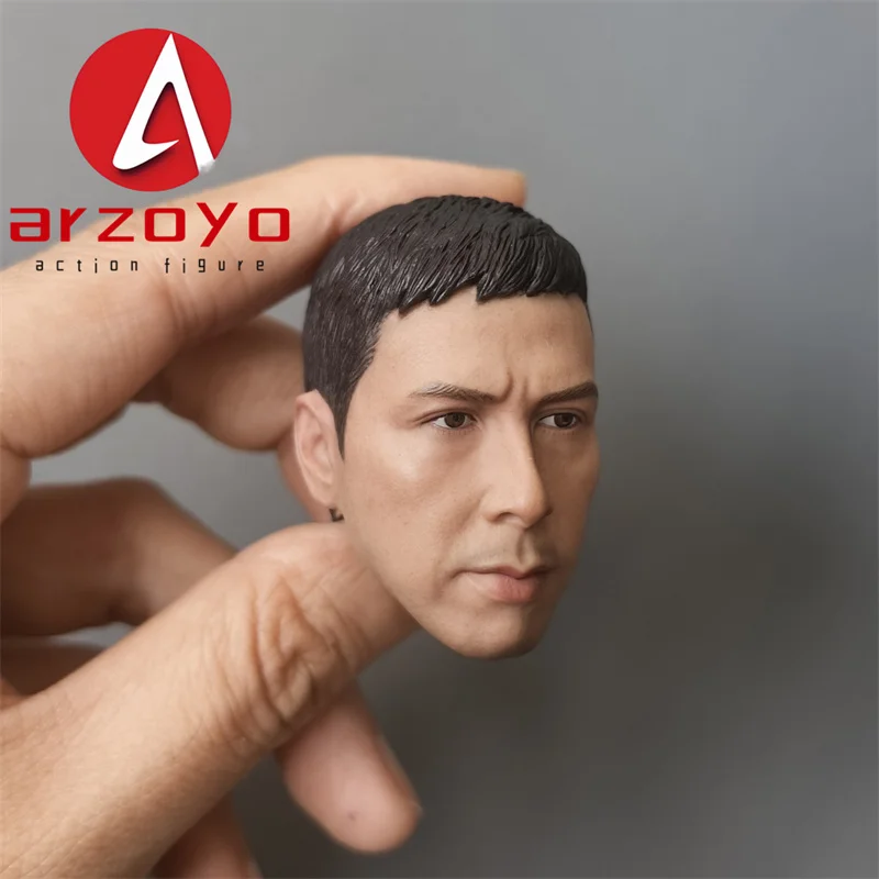 1/6 masculino ásia artes marciais estrelas donnie yen cabeça esculpida modelo para 12 "figura de ação corpo