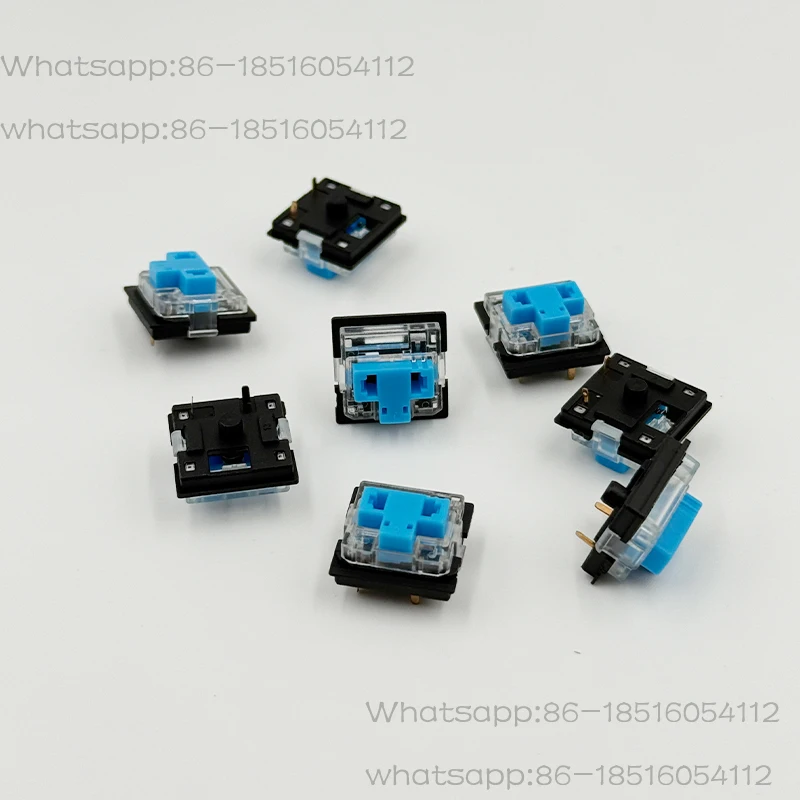Low Profile Switch for Mechanical Keyboard Black Bottom Housing 3 Pin Blue RGB Customized DIY Hot Swap