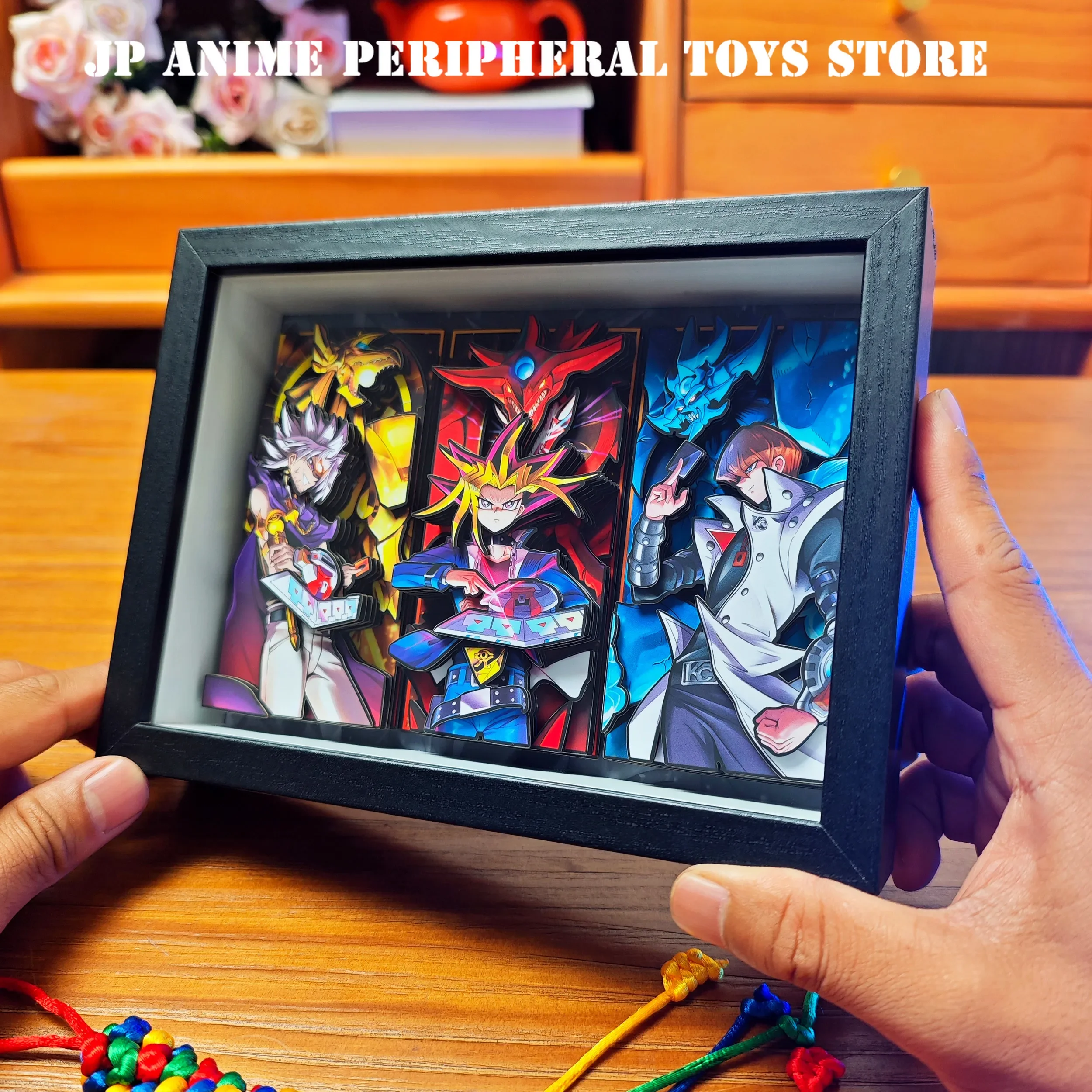 

Аниме Duel Monsters 3D Художественная роспись Юги Муто Сато Кайба Джои Колелер Мультяшная фигурка Коллекционирование изображения Настольный декор Подарок фанатам