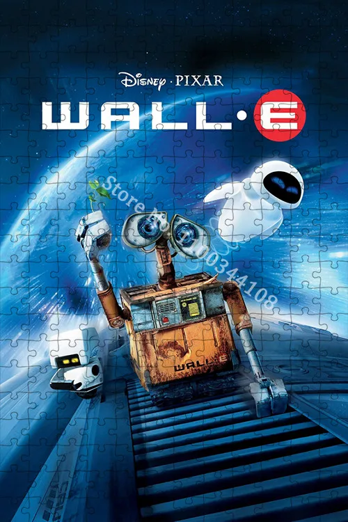 Disney Wall-E Eve Jigsaw Puzzles 35/300/500/1000 Pieces Cartoon Puzzles for Adults Decompression Children Educational Toys