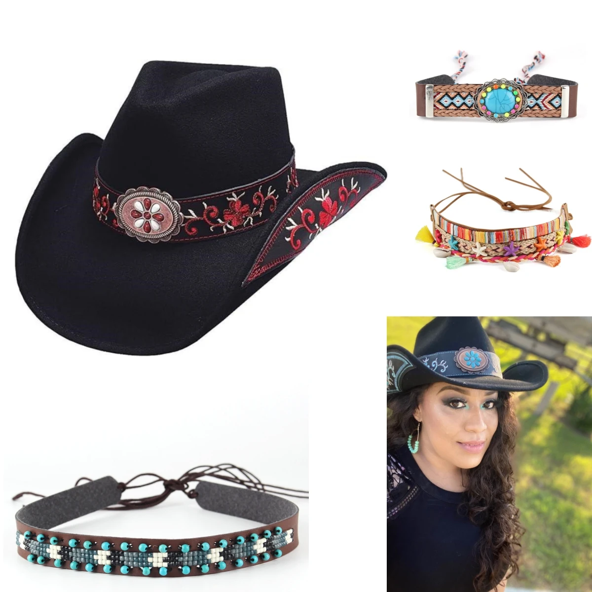 fedora hat parts accessories hat decoration beaded hat women hat party styles felt hat decoration part